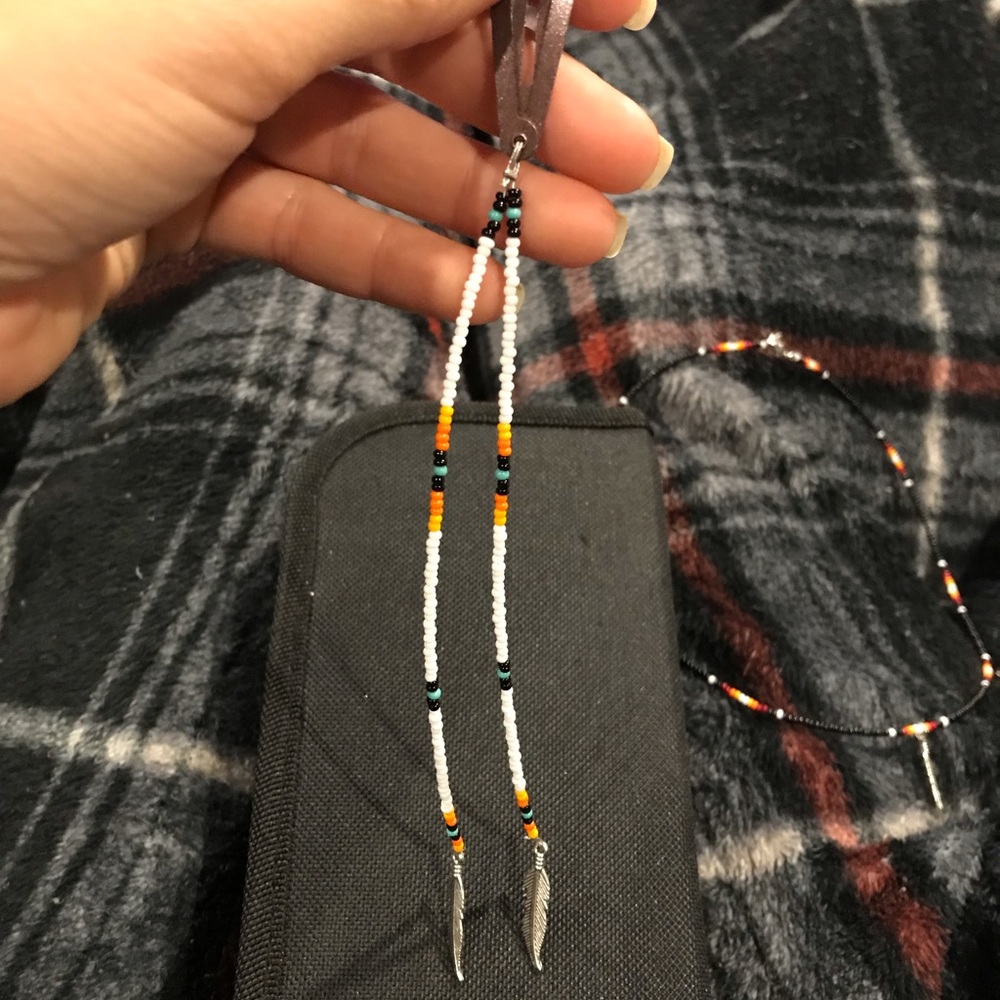 Native American design hair piece